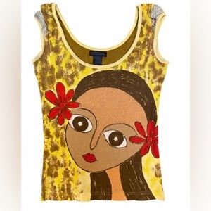 Custo Barcelona vintage designer rarities top size large made in Italy